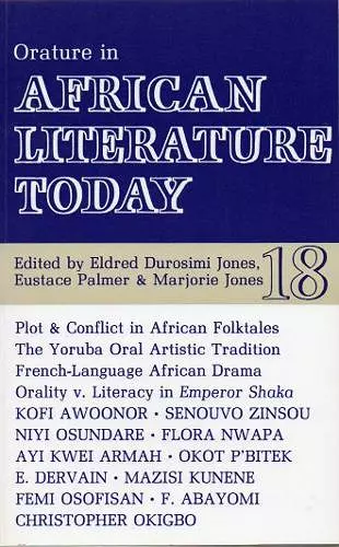 ALT 18 Orature in African Literature Today cover