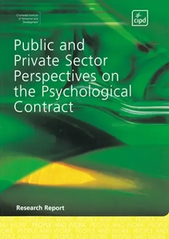 Public and Private Sector Perspectives on the Psychological Contract cover