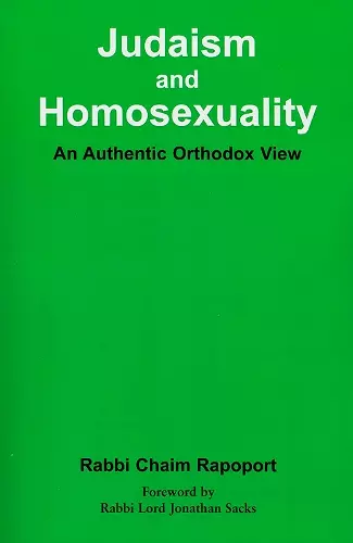 Judaism and Homosexuality cover