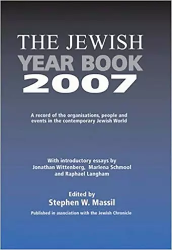 Jewish Year Book 2007 cover