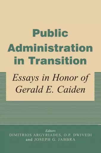 Public Administration in Transition cover