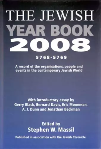 Jewish Year Book 2008 cover