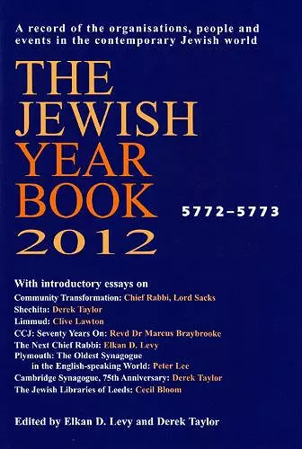 Jewish Year Book 2012 cover