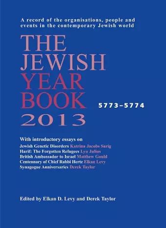 Jewish Year Book 2013 cover