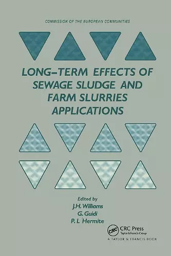 Long-term Effects of Sewage Sludge and Farm Slurries Applications cover