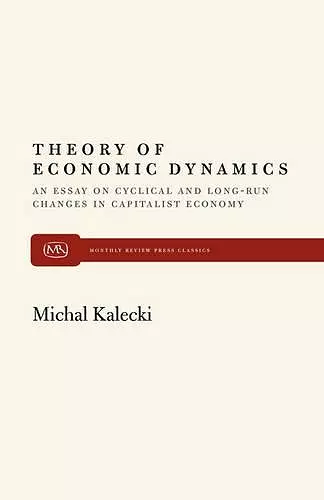 Theory of Economic Dynamics cover