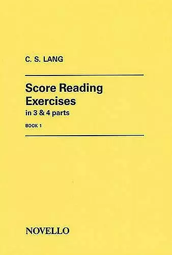 Score Reading Exercises Book 1 cover