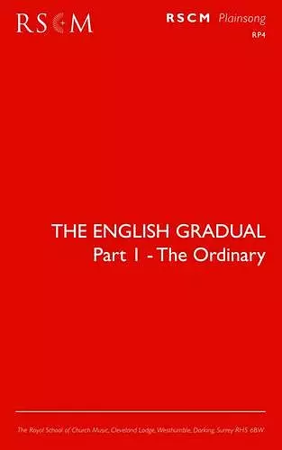 The English Gradual Part 1-The Ordinary cover