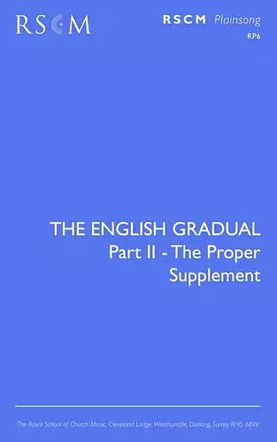 The English Gradual Supplement cover