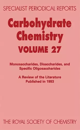 Carbohydrate Chemistry cover