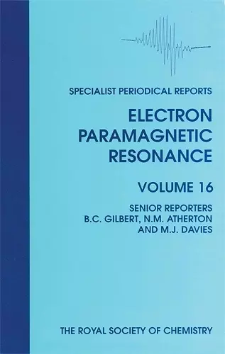 Electron Paramagnetic Resonance cover
