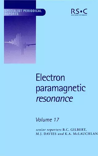 Electron Paramagnetic Resonance cover