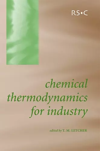 Chemical Thermodynamics for Industry cover