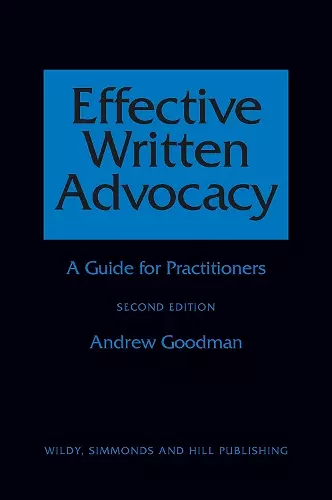 Effective Written Advocacy cover