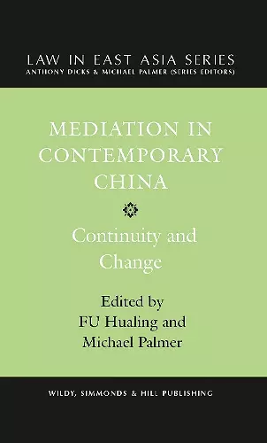 Mediation in Contemporary China: Continuity and Change cover