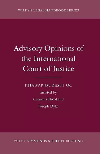 Advisory Opinions of the International Court of Justice cover