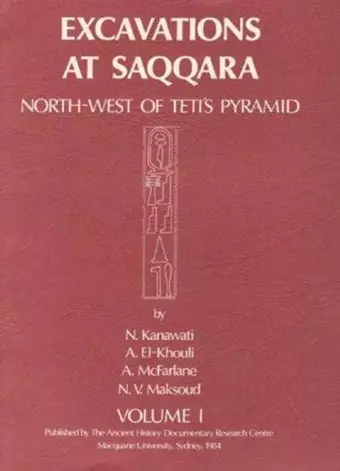 Excavations at Saqqara I cover