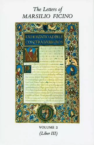 The Letters of Marsilio Ficino cover