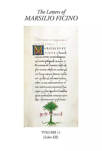 The Letters of Marsilio Ficino Volume 11 cover