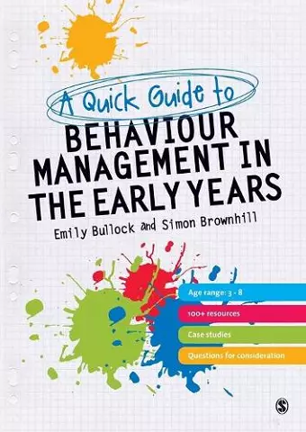 A Quick Guide to Behaviour Management in the Early Years cover