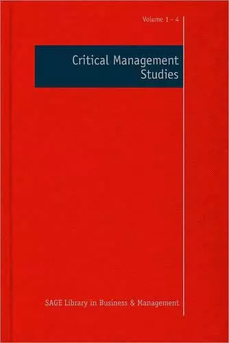 Critical Management Studies cover