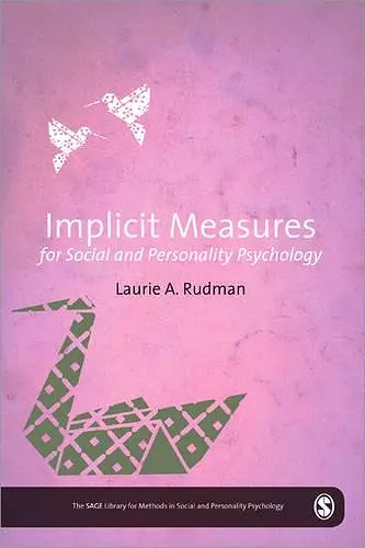 Implicit Measures for Social and Personality Psychology cover