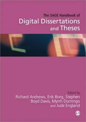 The SAGE Handbook of Digital Dissertations and Theses cover