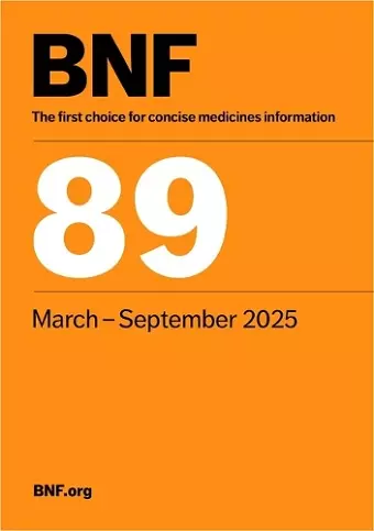 British National Formulary (BNF 89) March 2025 cover