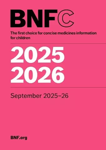 BNF for Children (BNFC) 2025-2026 cover