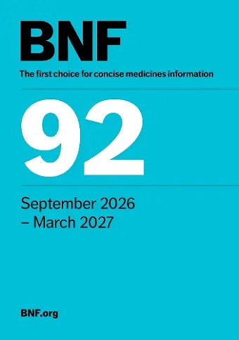 British National Formulary (BNF) 92 cover