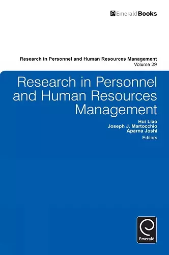 Research in Personnel and Human Resources Management cover