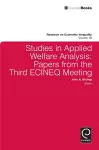 Studies in Applied Welfare Analysis cover