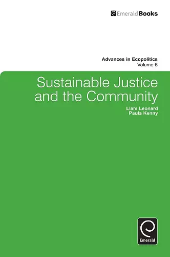 Sustainable Justice and the Community cover