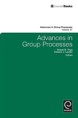 Advances in Group Processes cover