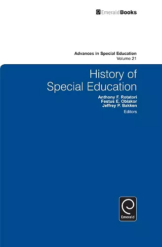 History of Special Education cover