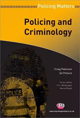 Policing and Criminology cover