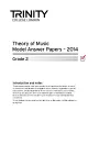 Trinity College London Music Theory Model Answer Papers (2014) Grade 2 cover