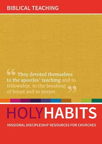 Holy Habits: Biblical Teaching cover