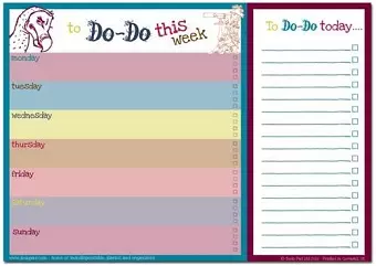 Dodo Daily to Do List Notepad (A4) Classic cover