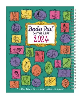 The Dodo Pad ON THE LEFT Desk Diary 2024 - Week to View, Calendar Year Diary cover