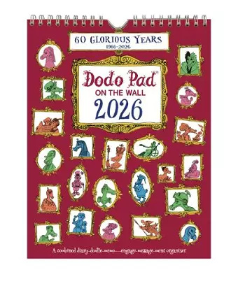 The Dodo Pad On The Wall 2026 - Calendar Year Wall Hanging Week to View Calendar Organiser cover