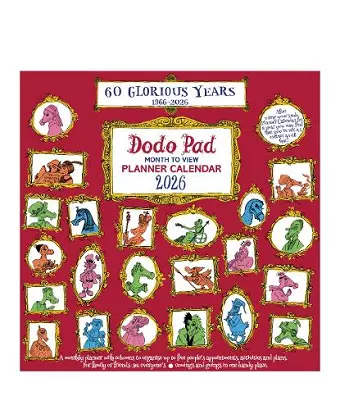The Dodo Pad Family Planner Calendar 2026 - Month to View with 5 Daily Columns cover