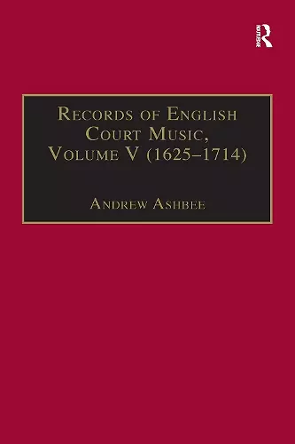 Records of English Court Music cover