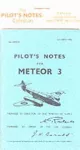 Meteor III Pilot's Notes cover