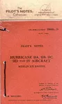 Hurricane IIA, IIB, IIC, IID & IV Pilot's Notes cover