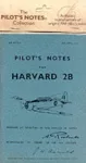 Harvard 2B Pilot's Notes cover