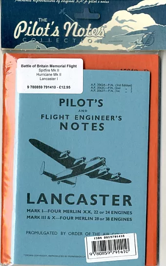 Battle Of Britain Memorial Flight Trilogy Pilot's Notes cover