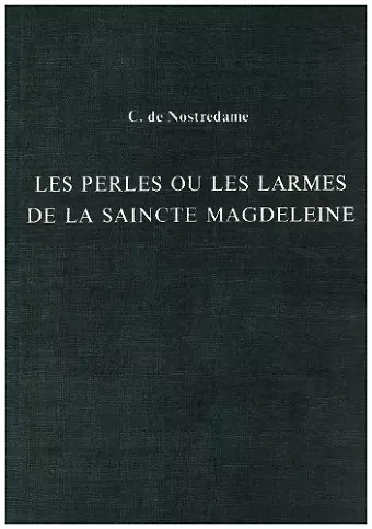 Les Perles ou Les Larmes de La Saincte Magdeleine cover