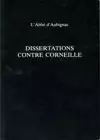 Dissertations Contre Corneille cover