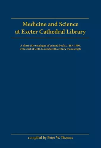 Medicine and Science at Exeter Cathedral Library cover